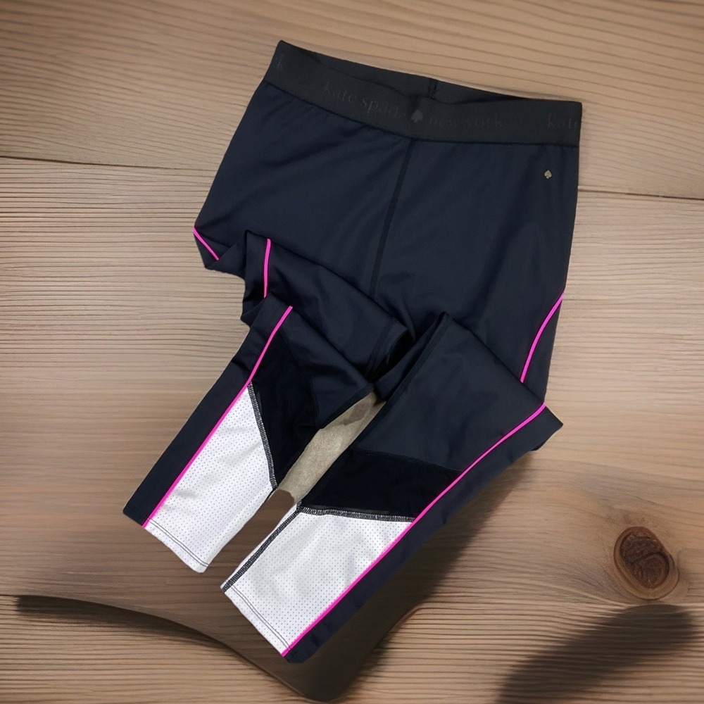 Kate Spade Colorblock Athletic Leggings Yoga‎ Workout Pants Womens Sz Medium